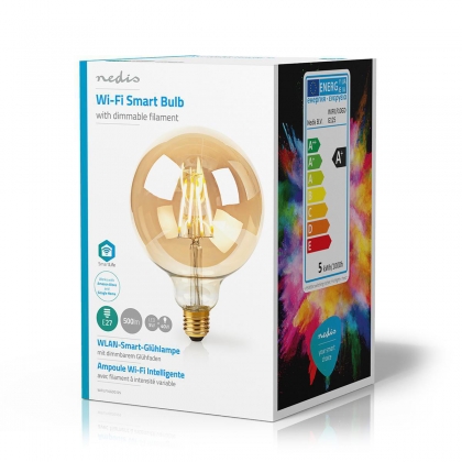 Wi-Fi smart LED-lamp met filament | E27 | 125 mm | 5 W | 500 lm