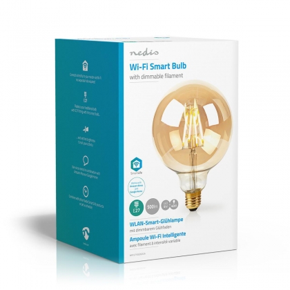 Wi-Fi smart LED-lamp met filament | E27 | 125 mm | 5 W | 500 lm