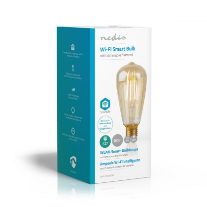 Wi-Fi smart LED-lamp met filament | E27 | ST64 | 5 W | 500 lm
