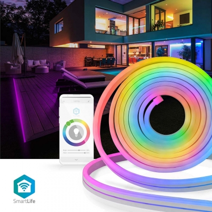 SmartLife LED Strip | Wi-Fi | Meerkleurig | SMD | 5.00 m | IP65 | 2700 K | 480 lm | Android™ / IOS