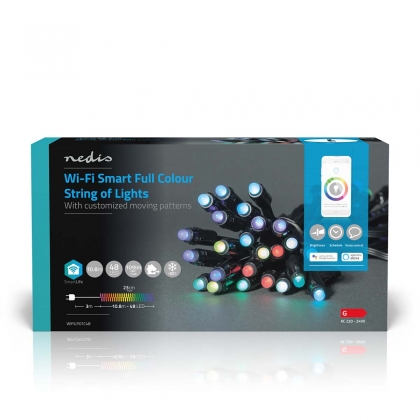 SmartLife-kerstverlichting | Feestverlichting | Wi-Fi | RGB | 48 LED's | 10.80 m | Android™ / IOS