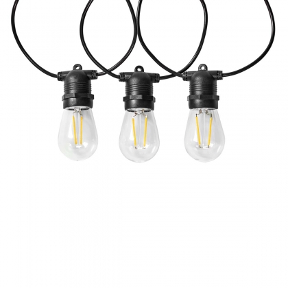 SmartLife Decoratieve LED | Feestverlichting | Wi-Fi | Warm Wit | 10 LED's | 9.00 m | Android™ / IOS | Diameter bulb: 45 mm