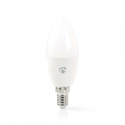 SmartLife Multicolour Lamp | Wi-Fi | E14 | 470 lm | 4.9 W | RGB / Warm tot Koel Wit | 2700 - 6500 K | Android™ / IOS | Kaars | 1 Stuks