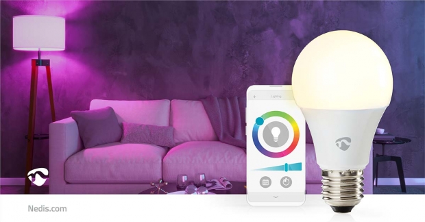 SmartLife Multicolour Lamp | Wi-Fi | E27 | 806 lm | 9 W | RGB / Warm tot Koel Wit | 2700 - 6500 K | Android™ / IOS | Peer | 1 Stuks