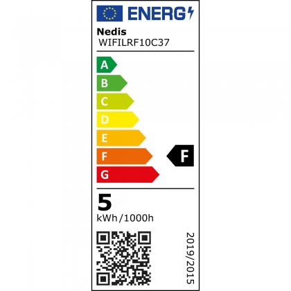 SmartLife LED Filamentlamp | Wi-Fi | E14 | 470 lm | 4.9 W | Warm Wit | 1800 - 3000 K | Glas | Android™ / IOS | Kaars | 1 Stuks