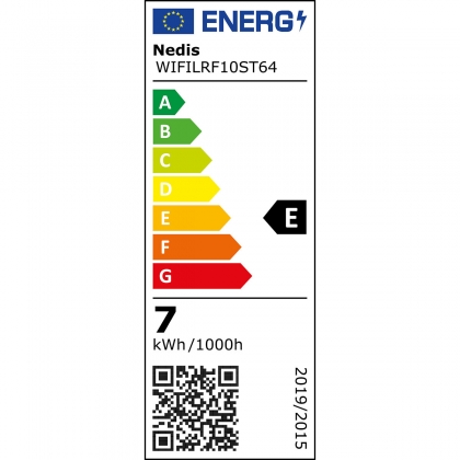 SmartLife LED Filamentlamp | Wi-Fi | E27 | 806 lm | 7 W | Warm Wit | 1800 - 3000 K | Glas | Android™ / IOS | ST64 | 1 Stuks