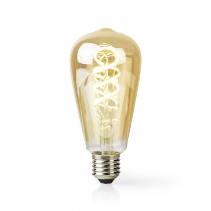 SmartLife LED Filamentlamp | Wi-Fi | E27 | 360 lm | 4.9 W | Warm tot Koel Wit | 1800 - 6500 K | Glas | Android™ / IOS | ST64 | 1 Stuks
