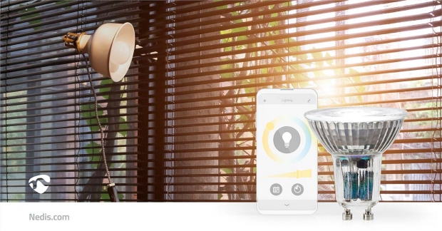 SmartLife LED Spot | Wi-Fi | GU10 | 345 lm | 5 W | Warm tot Koel Wit | 2700 - 6500 K | Energieklasse: G | Android™ / IOS | PAR16 | 1 Stuks