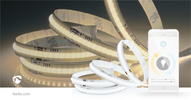 SmartLife LED Strip | Wi-Fi | Warm tot Koel Wit | COB | 2.00 m | IP20 | 2700 - 6500 K | 1000 lm | Android™ / IOS