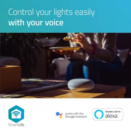 SmartLife LED Filamentlamp | Wi-Fi | E27 | 350 lm | 5.5 W | Koel Wit / Warm Wit | 1800 - 6500 K | Glas | Android™ / IOS | A60 | 1 Stuks