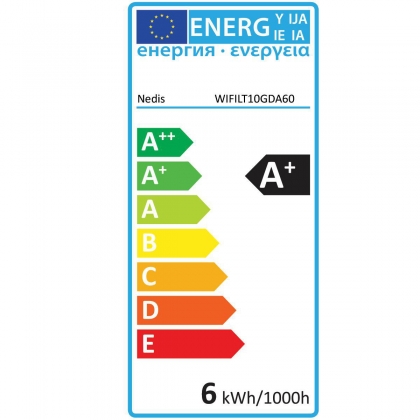 SmartLife LED Filamentlamp | Wi-Fi | E27 | 350 lm | 5.5 W | Koel Wit / Warm Wit | 1800 - 6500 K | Glas | Android™ / IOS | A60 | 1 Stuks