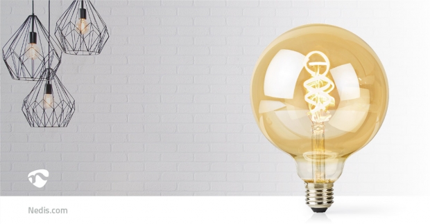 SmartLife LED Filamentlamp | Wi-Fi | E27 | 350 lm | 5.5 W | Koel Wit / Warm Wit | 1800 - 6500 K | Glas | Android™ / IOS | G125 | 1 Stuks