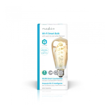 SmartLife LED Filamentlamp | Wi-Fi | E27 | 350 lm | 5.5 W | Koel Wit / Warm Wit | 1800 - 6500 K | Glas | Android™ / IOS | ST64