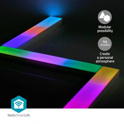 SmartLife Decoratieve Verlichting | Wand Bar | Wi-Fi | RGBIC / Warm Wit | Android™