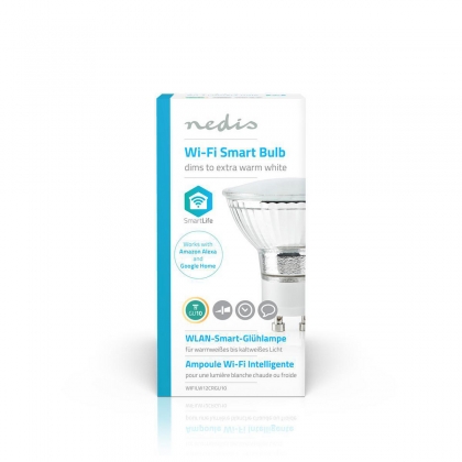 Wi-Fi Smart LED-Lamp | Warm Wit | GU10 | Dim naar Extra Warm Wit (1800 K)