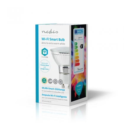 Wi-Fi Smart LED-Lamp | Warm Wit | GU10 | Dim naar Extra Warm Wit (1800 K)