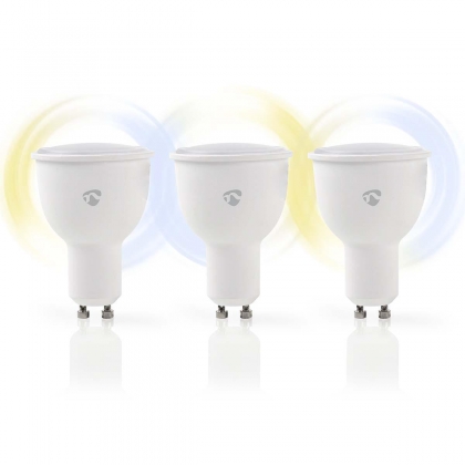 Wi-Fi smart LED-lampen | Warm- tot Koud-Wit | GU10 | 3-Pack