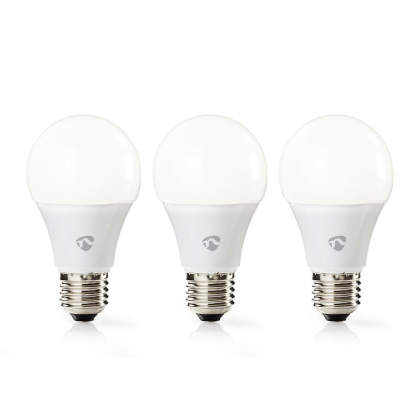 Wi-Fi Smart LED-Lamp | Warm Wit | E27 | 3-Pack