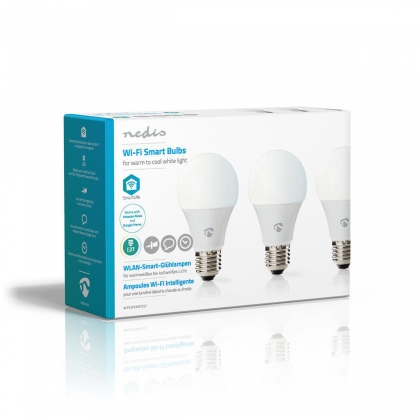 3 Stuks SmartLife LED Bulb | Wi-Fi | E27 | 9 W | Warm Wit / Koel Wit | 2700 - 6500 K | Energieklasse: A+ | Android™ & iOS | A60