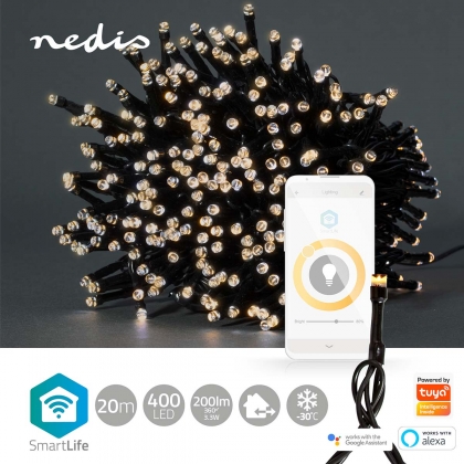 SmartLife-kerstverlichting | Koord | Wi-Fi | Warm Wit | 400 LED's | 20.0 m | Android™ / IOS