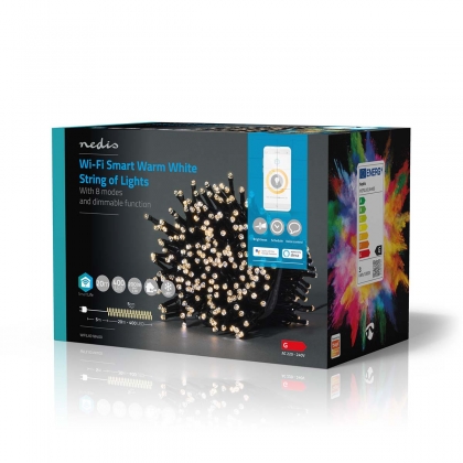 SmartLife-kerstverlichting | Koord | Wi-Fi | Warm Wit | 400 LED's | 20.0 m | Android™ / IOS