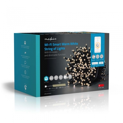 SmartLife-kerstverlichting | Koord | Wi-Fi | Warm Wit | 400 LED's | 20.0 m | Android™ / IOS