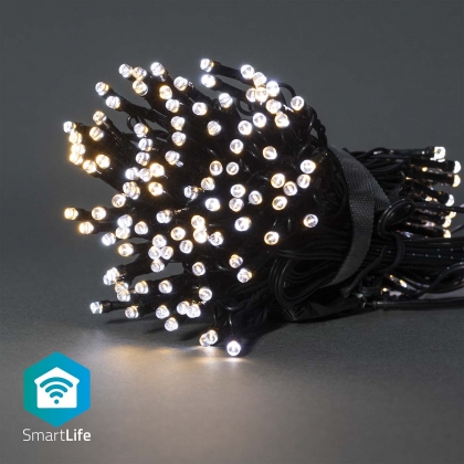 SmartLife-kerstverlichting | Koord | Wi-Fi | Warm tot Koel Wit | 200 LED's | 20.0 m | Android™ / IOS