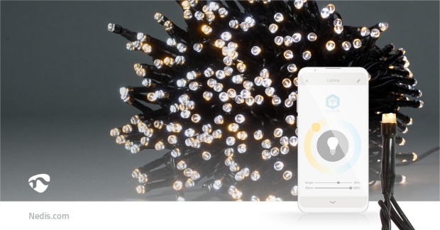 SmartLife-kerstverlichting | Koord | Wi-Fi | Warm tot Koel Wit | 400 LED's | 20.0 m | Android™ / IOS