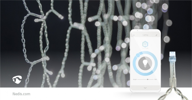 SmartLife-kerstverlichting | Ijskegel | Wi-Fi | Koel Wit | 400 LED's | 8.00 m | Android™ / IOS