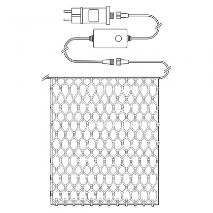 SmartLife-kerstverlichting | Net | Wi-Fi | Warm Wit | 280 LED's | 3.00 m | 3 x 2 m | Android™ / IOS