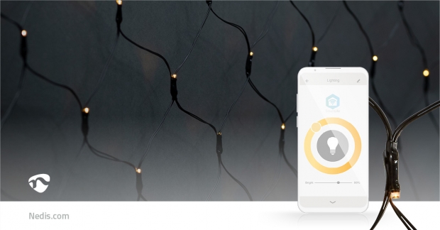 SmartLife-kerstverlichting | Net | Wi-Fi | Warm Wit | 280 LED's | 3.00 m | 3 x 2 m | Android™ / IOS