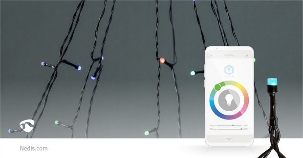 SmartLife-kerstverlichting | Boom | Wi-Fi | RGB | 180 LED's | 10 x 2 m | Android™ / IOS