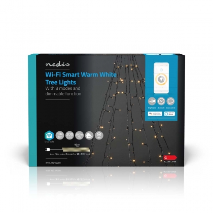 SmartLife-kerstverlichting | Boom | Wi-Fi | Warm Wit | 200 LED's | 20.0 m | 10 x 2 m | Android™ / IOS