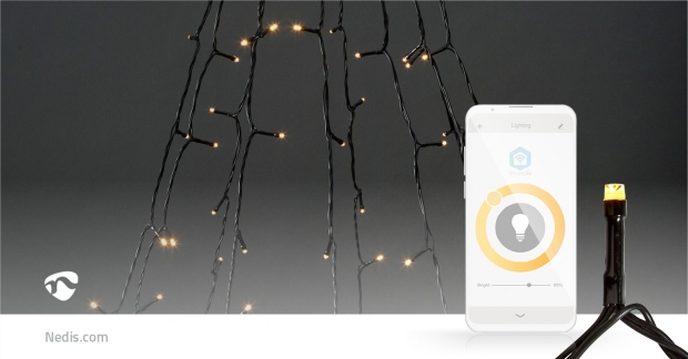 SmartLife-kerstverlichting | Boom | Wi-Fi | Warm Wit | 200 LED's | 20.0 m | 10 x 2 m | Android™ / IOS