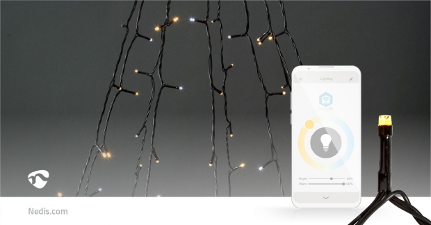 SmartLife-kerstverlichting | Boom | Wi-Fi | Warm tot Koel Wit | 200 LED's | 20.0 m | 10 x 2 m | Android™ / IOS