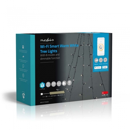 SmartLife-kerstverlichting | Boom | Wi-Fi | Warm Wit | 200 LED's | 20.0 m | 5 x 4 m | Android™ / IOS