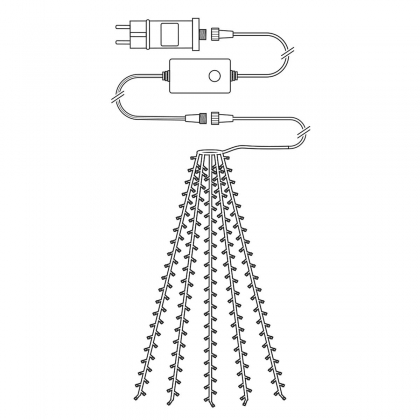 SmartLife-kerstverlichting | Boom | Wi-Fi | Warm Wit | 200 LED's | 20.0 m | 5 x 4 m | Android™ / IOS