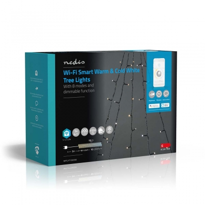 SmartLife-kerstverlichting | Boom | Wi-Fi | Warm tot Koel Wit | 200 LED's | 20.0 m | 5 x 4 m | Android™ / IOS