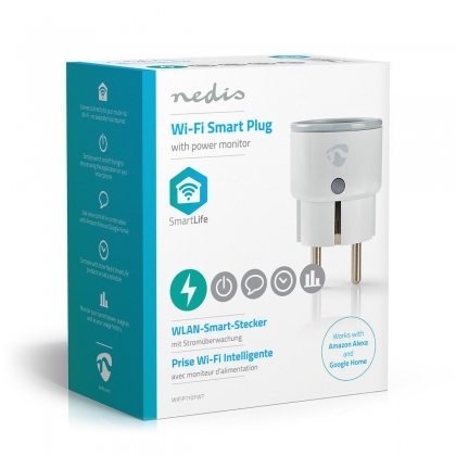 Wi-Fi smart plug | Energiemeter | Schuko type F | 10A