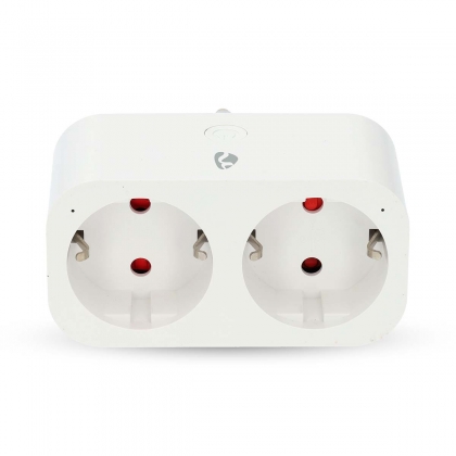 SmartLife Slimme Stekker | Wi-Fi | IP21 | Energiemeter | 3680 W | Type F (CEE 7/7) | 0 - 55 °C | Android™ / IOS | Wit | 1 Stuks