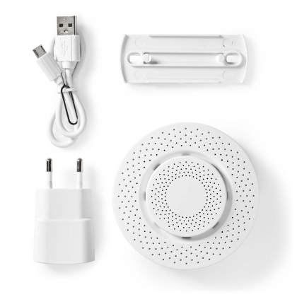 SmartLife Luchtkwaliteitsmonitor | Wi-Fi | Temperatuur / Vluchtige organische stoffen (VOS) / Vochtigheid | Android™ / IOS | Wit