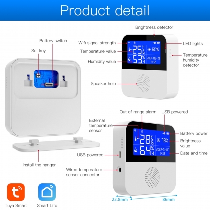 SMARTLIFE TEMP EN LUCHTVOCHTIGHEIDS METER