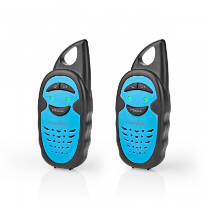 Walkie talkie Set | 2 Handsets | Tot 3 km | Frequentiekanalen: 3 | PTT | tot 3 uur | Blauw / Zwart