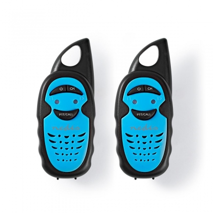 Walkie talkie Set | 2 Handsets | Tot 3 km | Frequentiekanalen: 3 | PTT | tot 3 uur | Blauw / Zwart