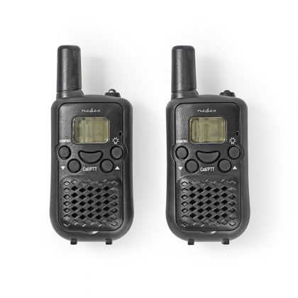 Walkie talkie Set | 2 Handsets | Tot 5 km | Frequentiekanalen: 8 | PTT / VOX | tot 2,5 uur | Zwart