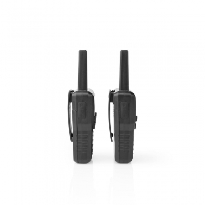 Walkie talkie Set | 2 Handsets | Tot 10 km | Frequentiekanalen: 8 | PTT / VOX | tot 6 uur | Oplaadstation inbegrepen | Koptelefoonoutput | Zwart