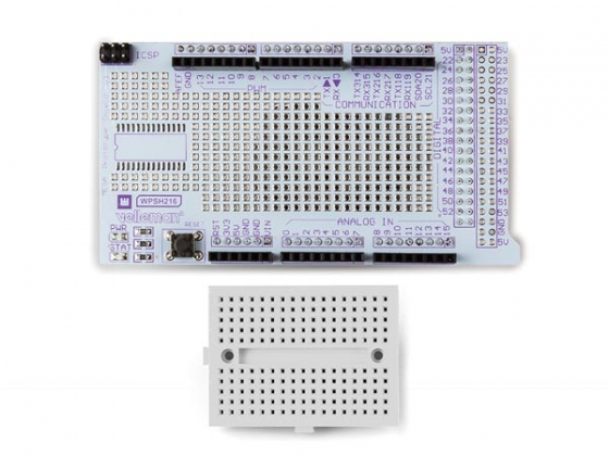 PROTOSHIELD PROTOTYPING-BOARD MET MINI BREADBOARD VOOR ARDUINO® MEGA