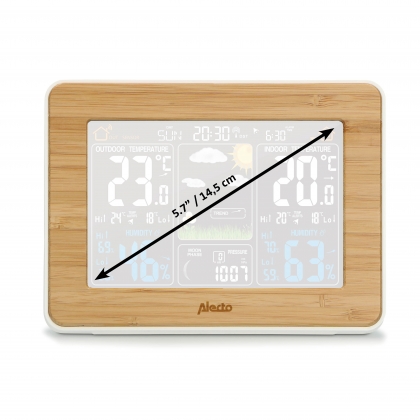 Weerstation met draadloze sensor Bamboe