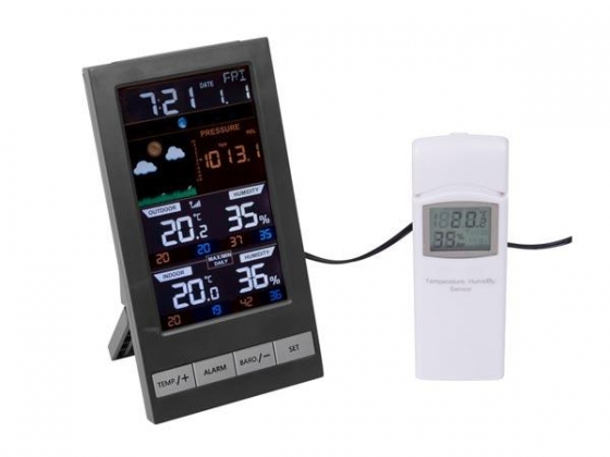 DRAADLOOS WEERSTATION MET KLEURENDISPLAY