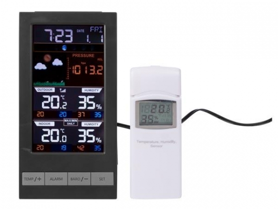 DRAADLOOS WEERSTATION MET KLEURENDISPLAY